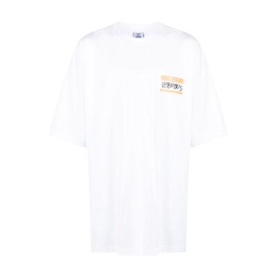 VETEMENTS My Name Is cotton T-shirt - White