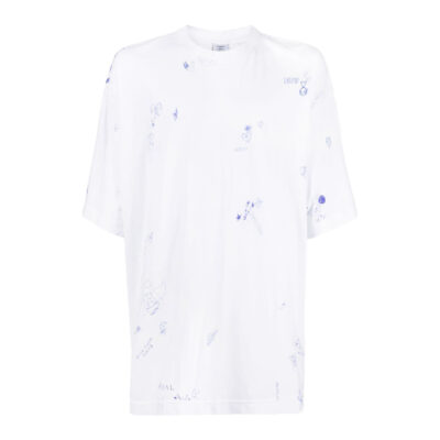 VETEMENTS graphic-print cotton T-shirt - Optical White