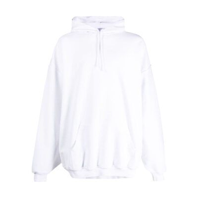 VETEMENTS logo-embroidered hoodie - White